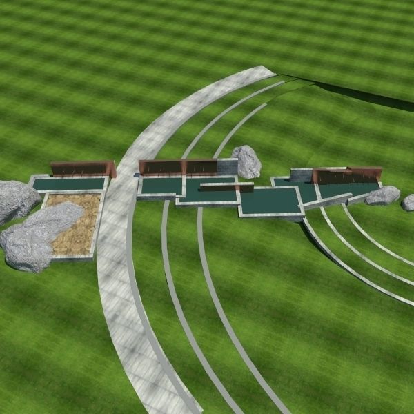 Water Feature 3D model_6