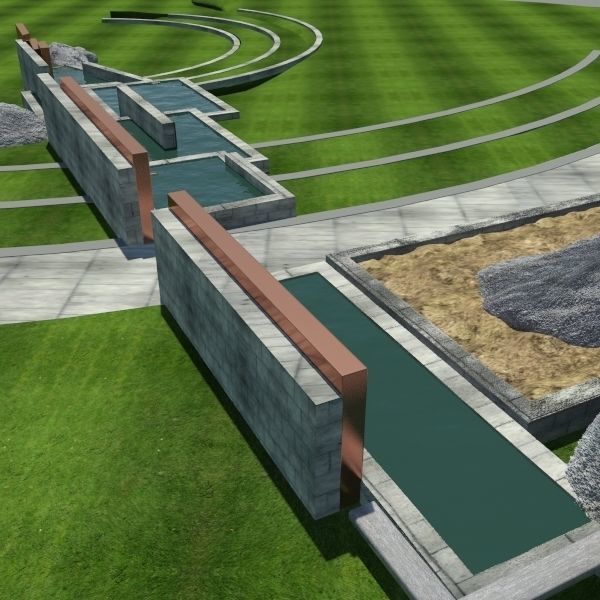 Water Feature 3D model_5