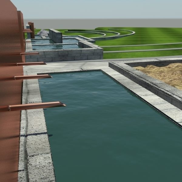 Water Feature 3D model_7