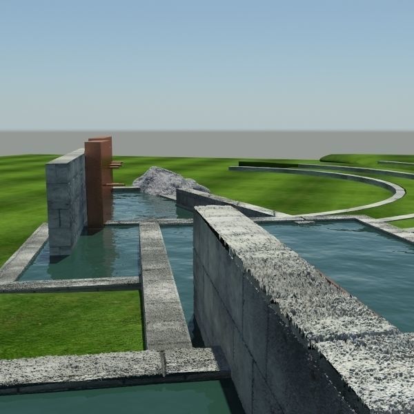 Water Feature 3D model_3