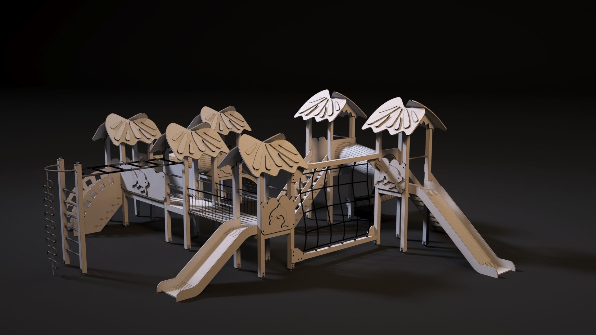 Childrens play complex 3D model_10