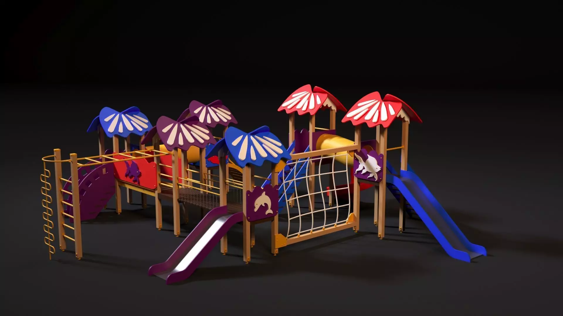 Childrens play complex 3D model_0