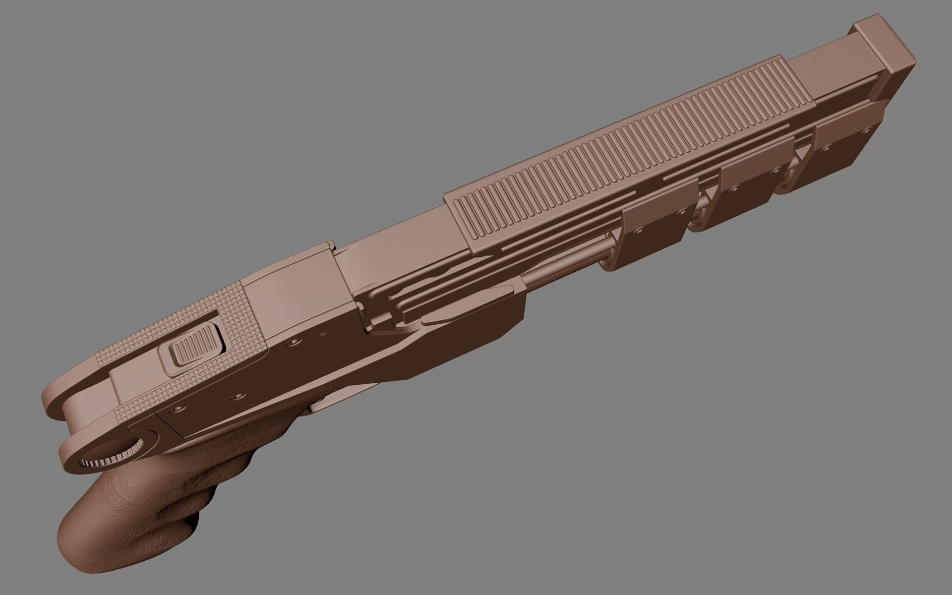 Future Pistol 16mm Sci-Fi 3D Print 3D print model_5