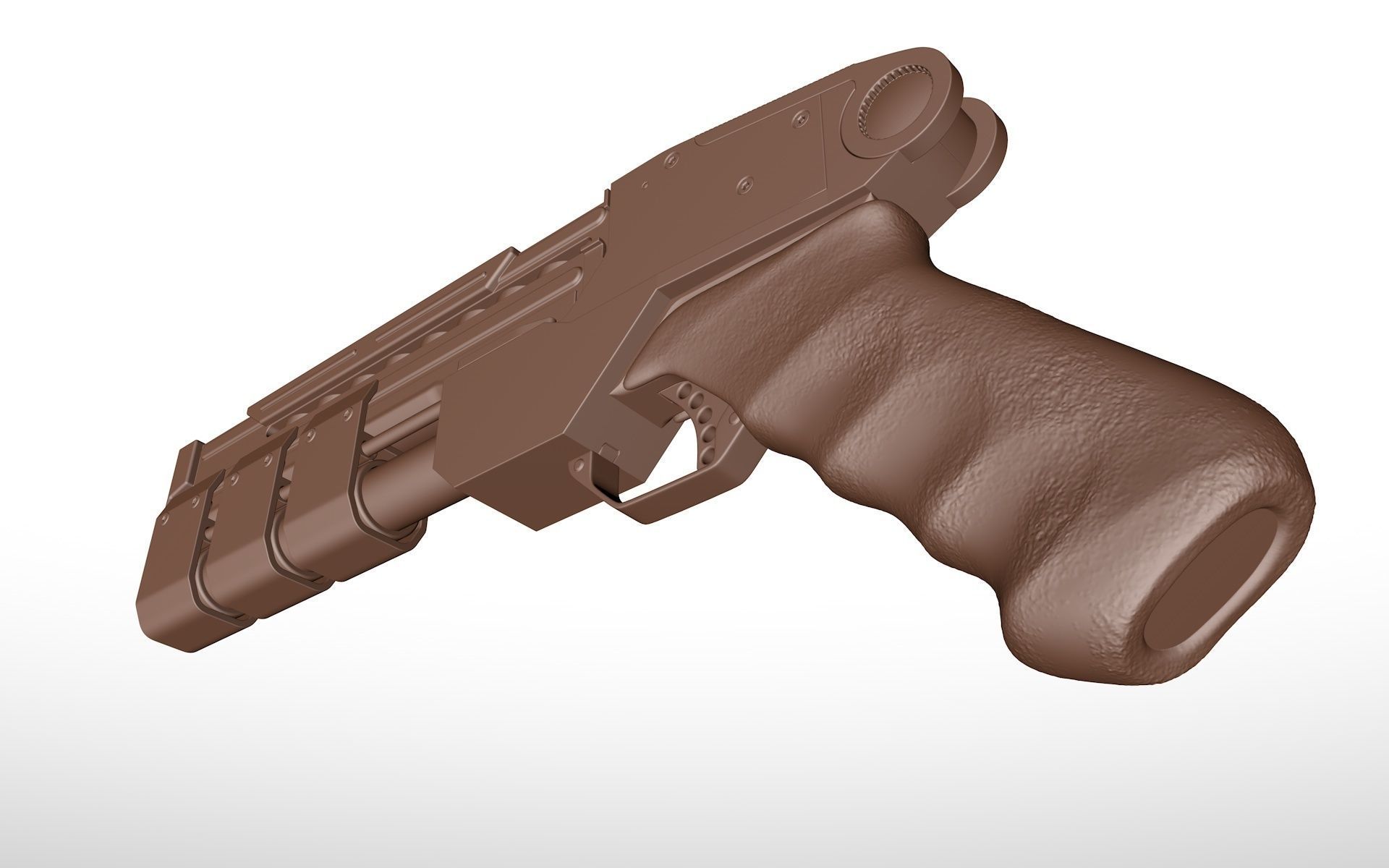 Future Pistol 16mm Sci-Fi 3D Print 3D print model_3