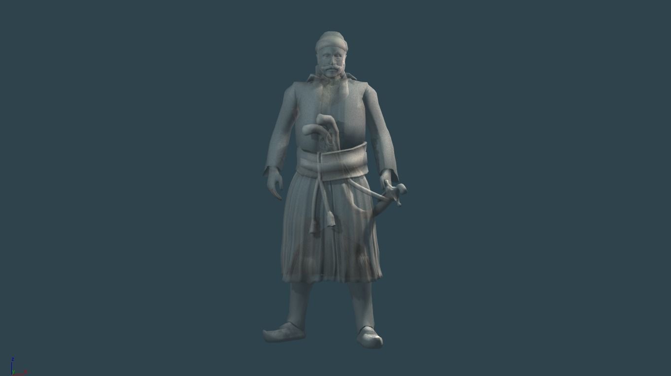 Odysseas Androutsos Low-poly 3D model_2