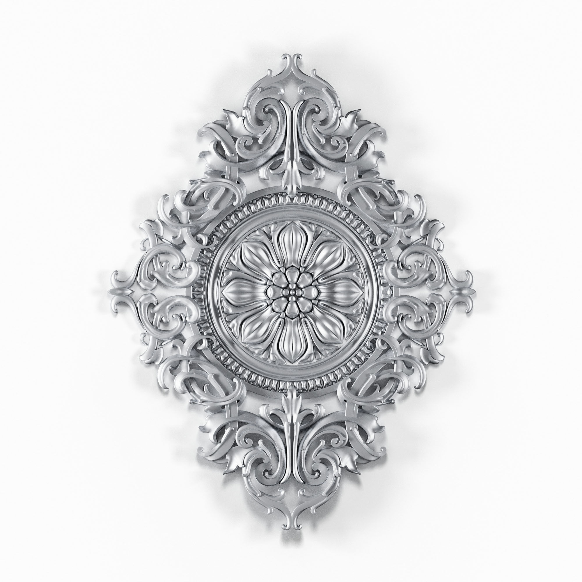 Wall Decor Trim Ornament 01 3D model_4