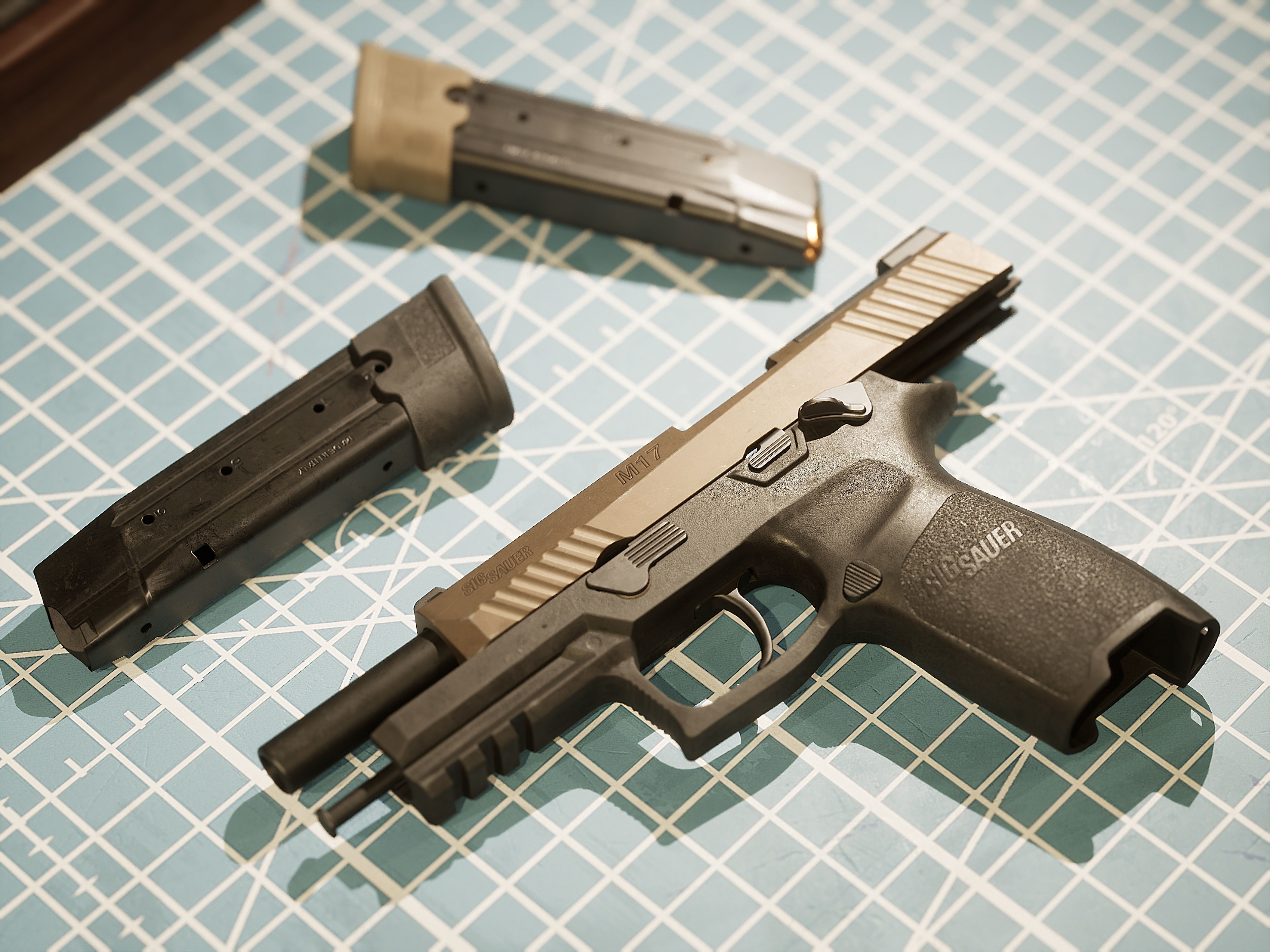 SIG P320 M17 Low-poly 3D model_5