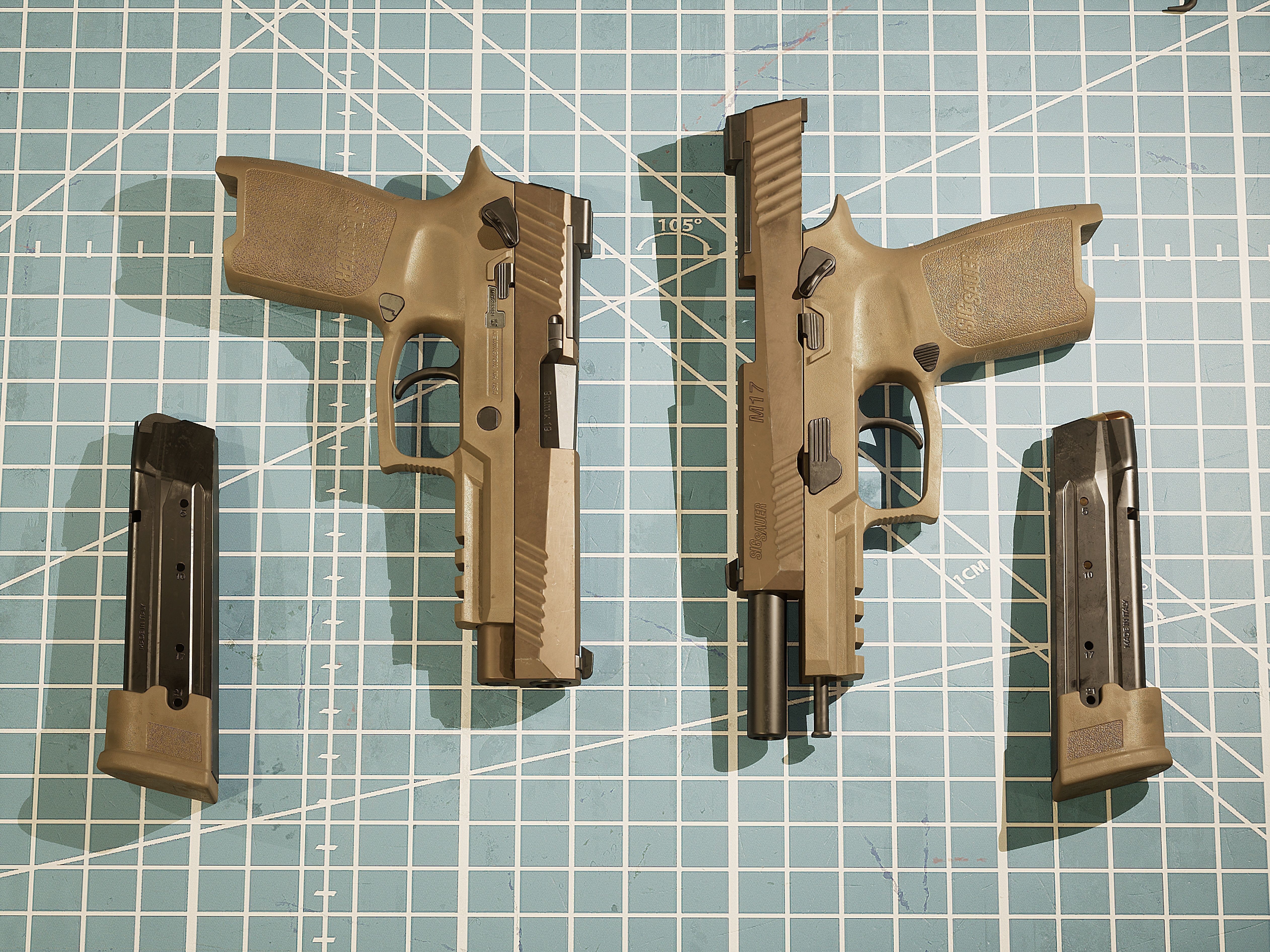 SIG P320 M17 Low-poly 3D model_3