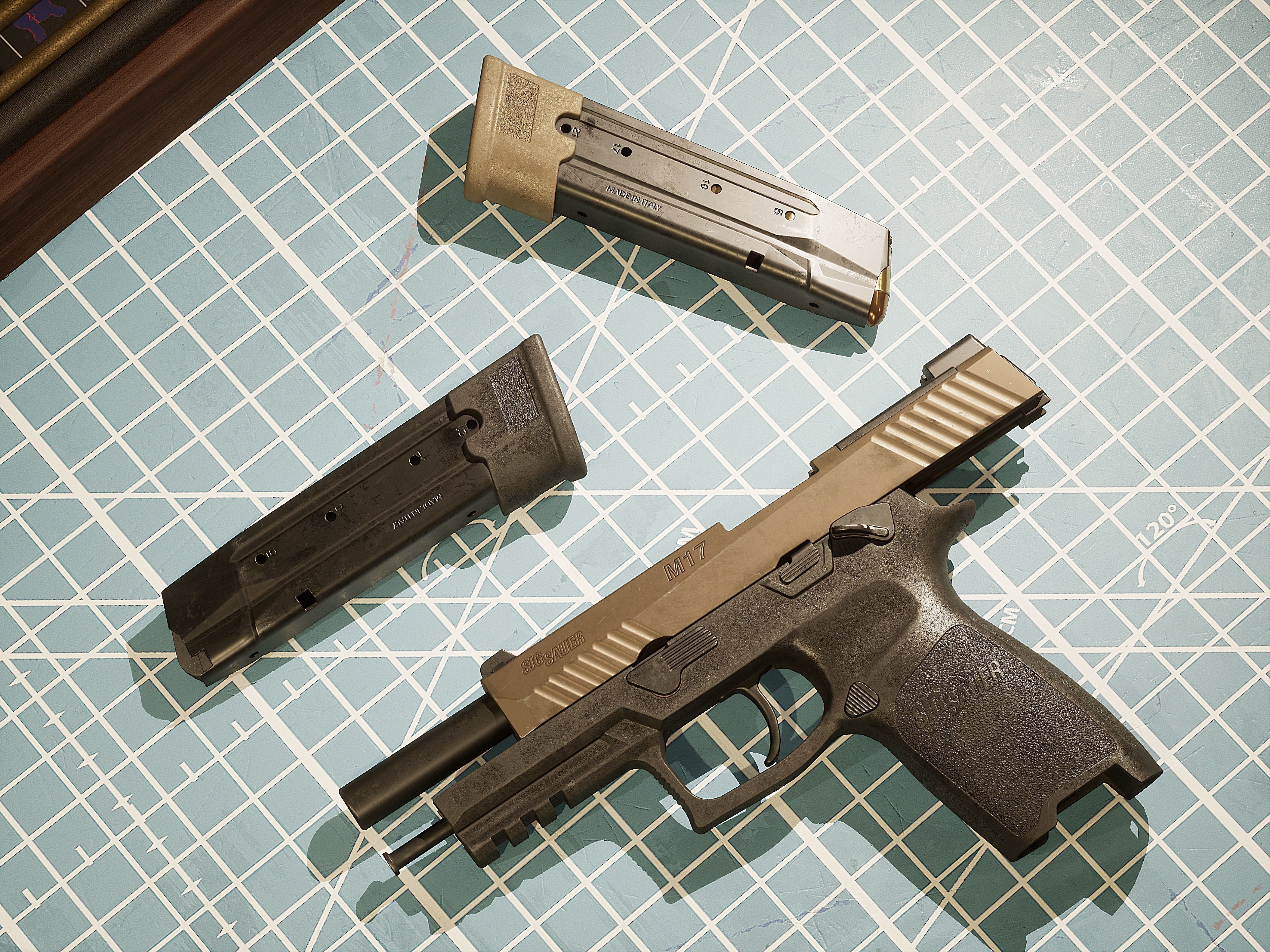 SIG P320 M17 Low-poly 3D model_4