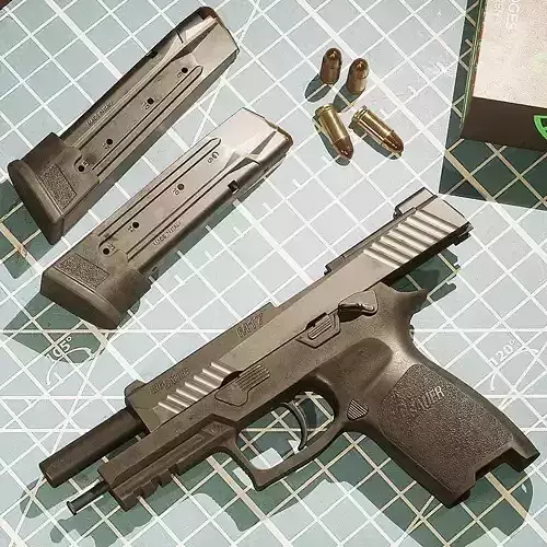 SIG P320 M17 Low-poly 3D model