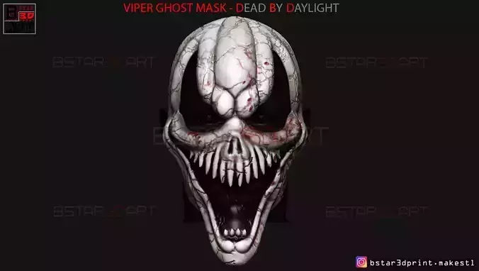 The Viper Ghost Face Mask - Dead by Daylight 3D print model