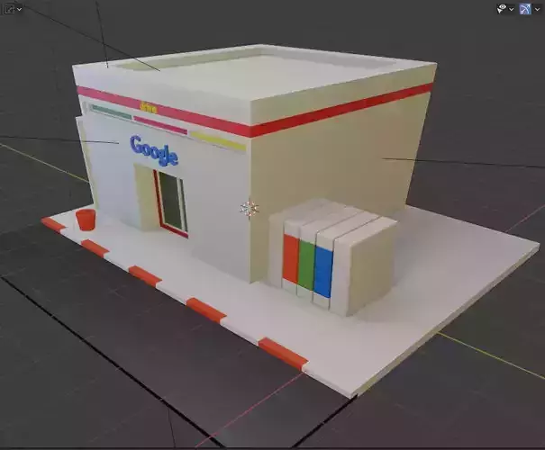 Google drive building lowpoly