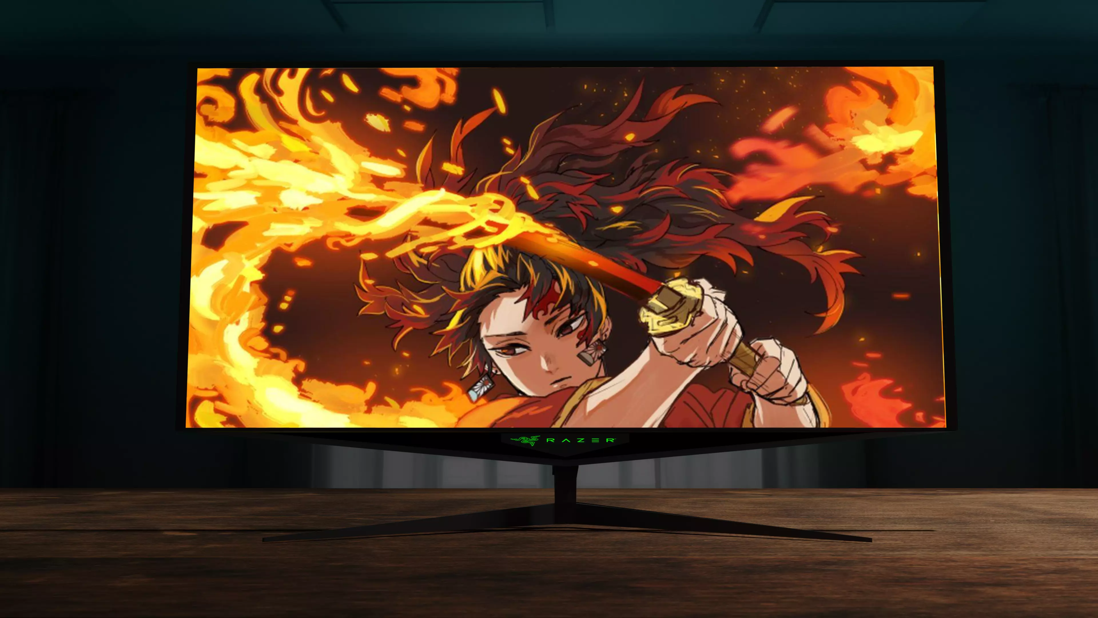 Razer Gaming Monitor 3D model_0