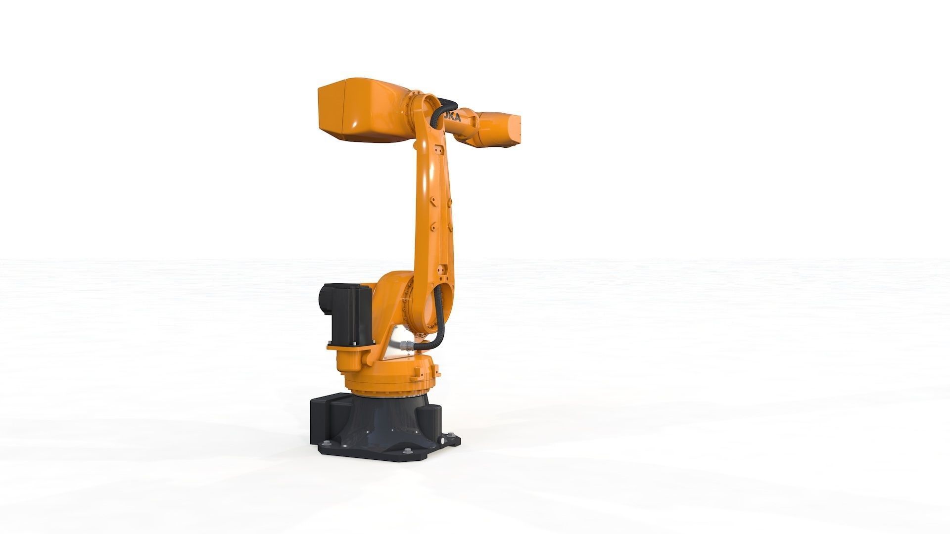 Robotic Arm Kuka Iontec Rigged  3D model_8
