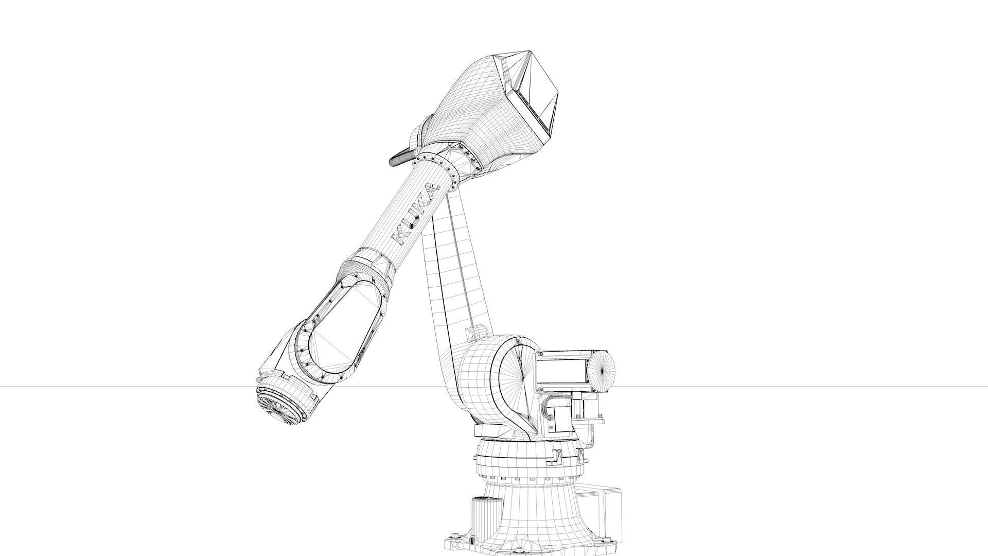 Robotic Arm Kuka Iontec Rigged  3D model_32