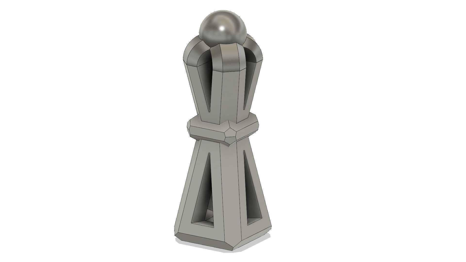 Modern Chess Set 3D print model_17