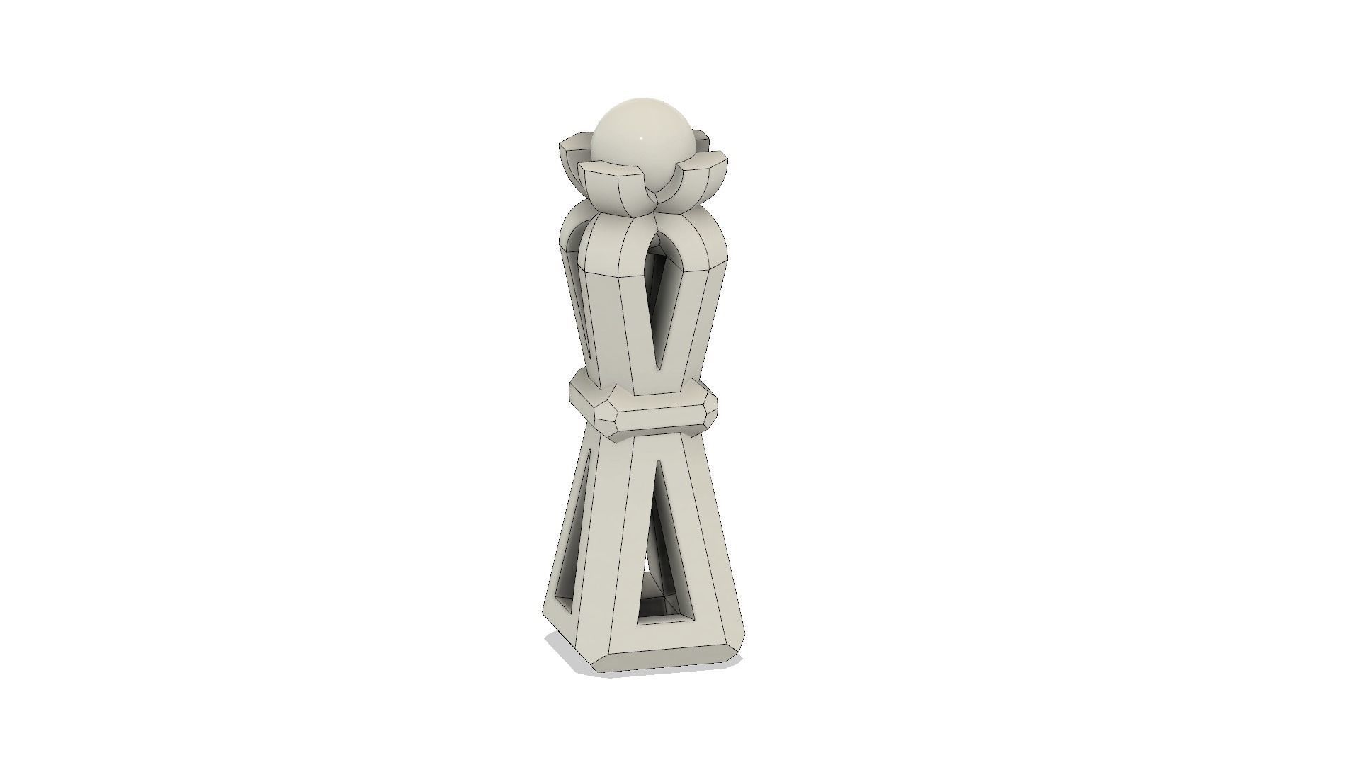 Modern Chess Set 3D print model_21