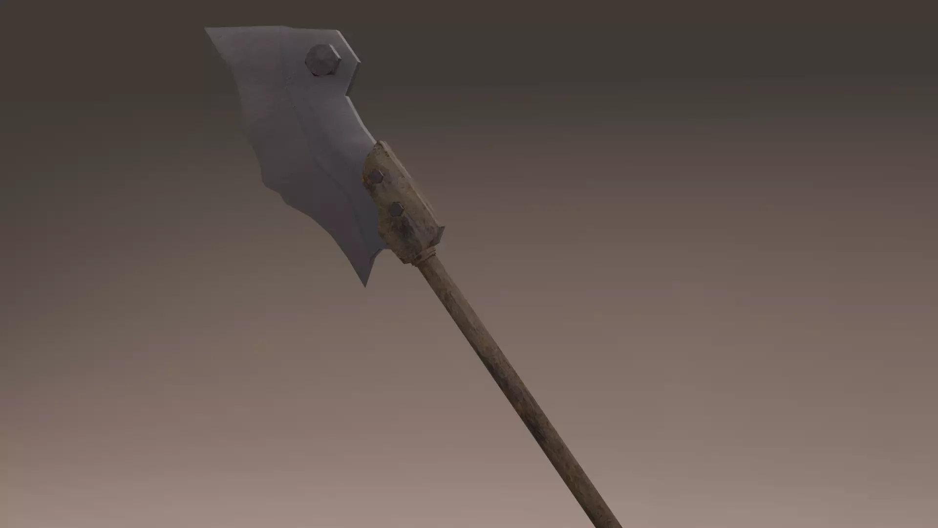 Survivalists axe PBR Low-Poly Game READY Low-poly 3D model_0