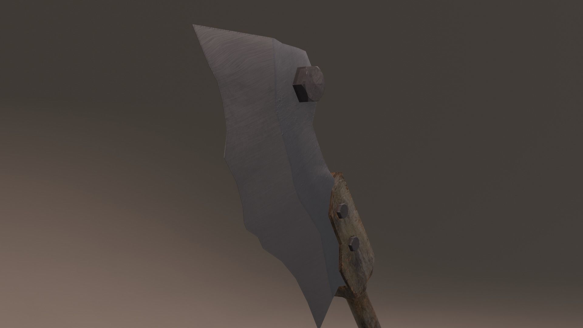 Survivalists axe PBR Low-Poly Game READY Low-poly 3D model_1