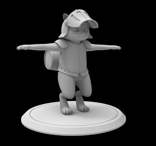 monster hunter world rise cat pet games fight capcom 3D model