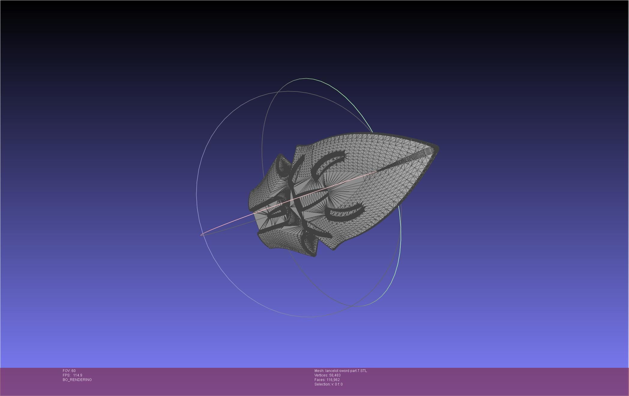 Fate Lancelot Berserker Sword Printable Assembly 3D print model_96