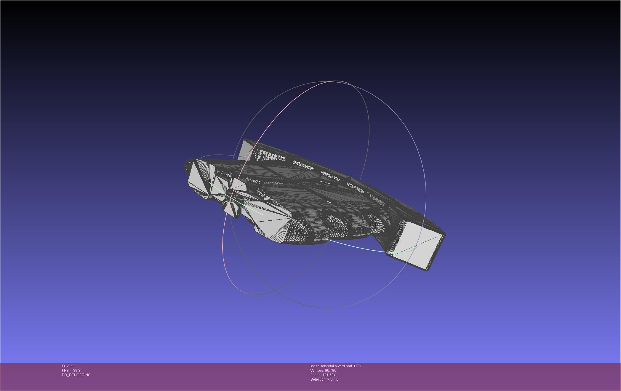 Fate Lancelot Berserker Sword Printable Assembly 3D print model_64