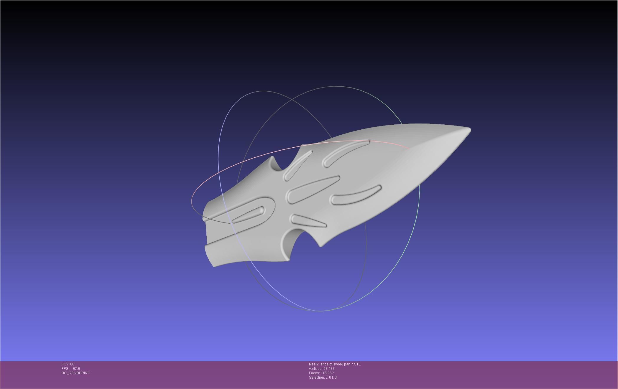 Fate Lancelot Berserker Sword Printable Assembly 3D print model_89