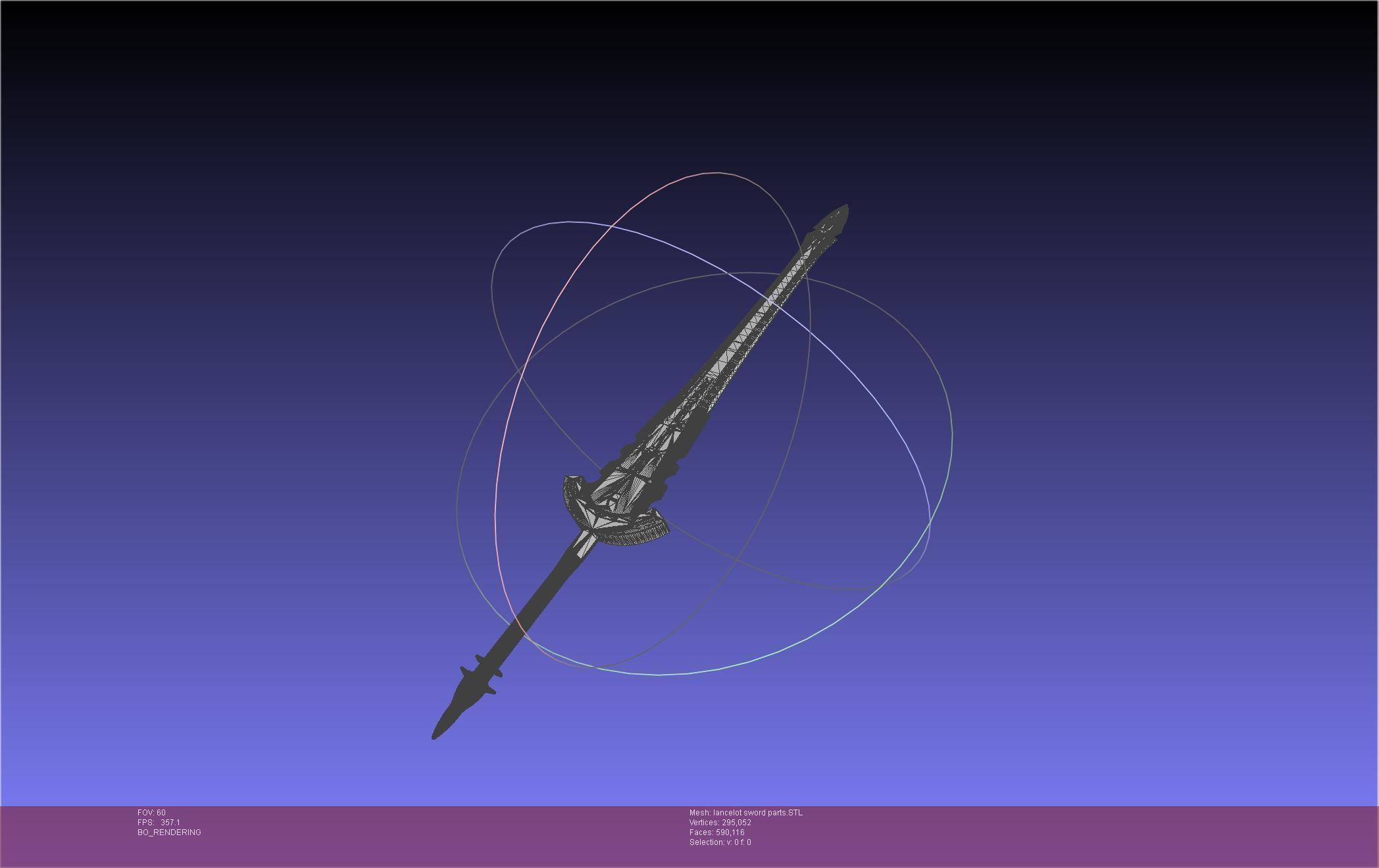 Fate Lancelot Berserker Sword Printable Assembly 3D print model_26