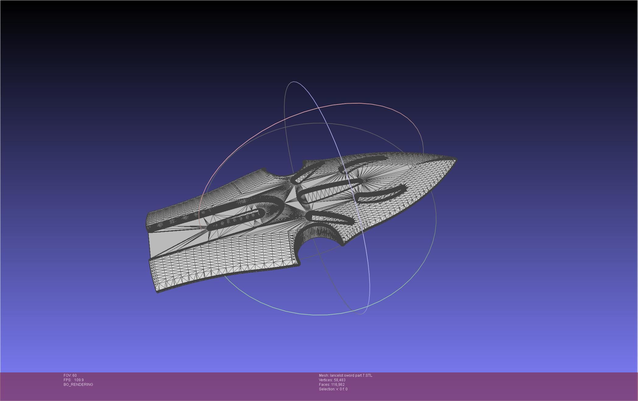 Fate Lancelot Berserker Sword Printable Assembly 3D print model_97