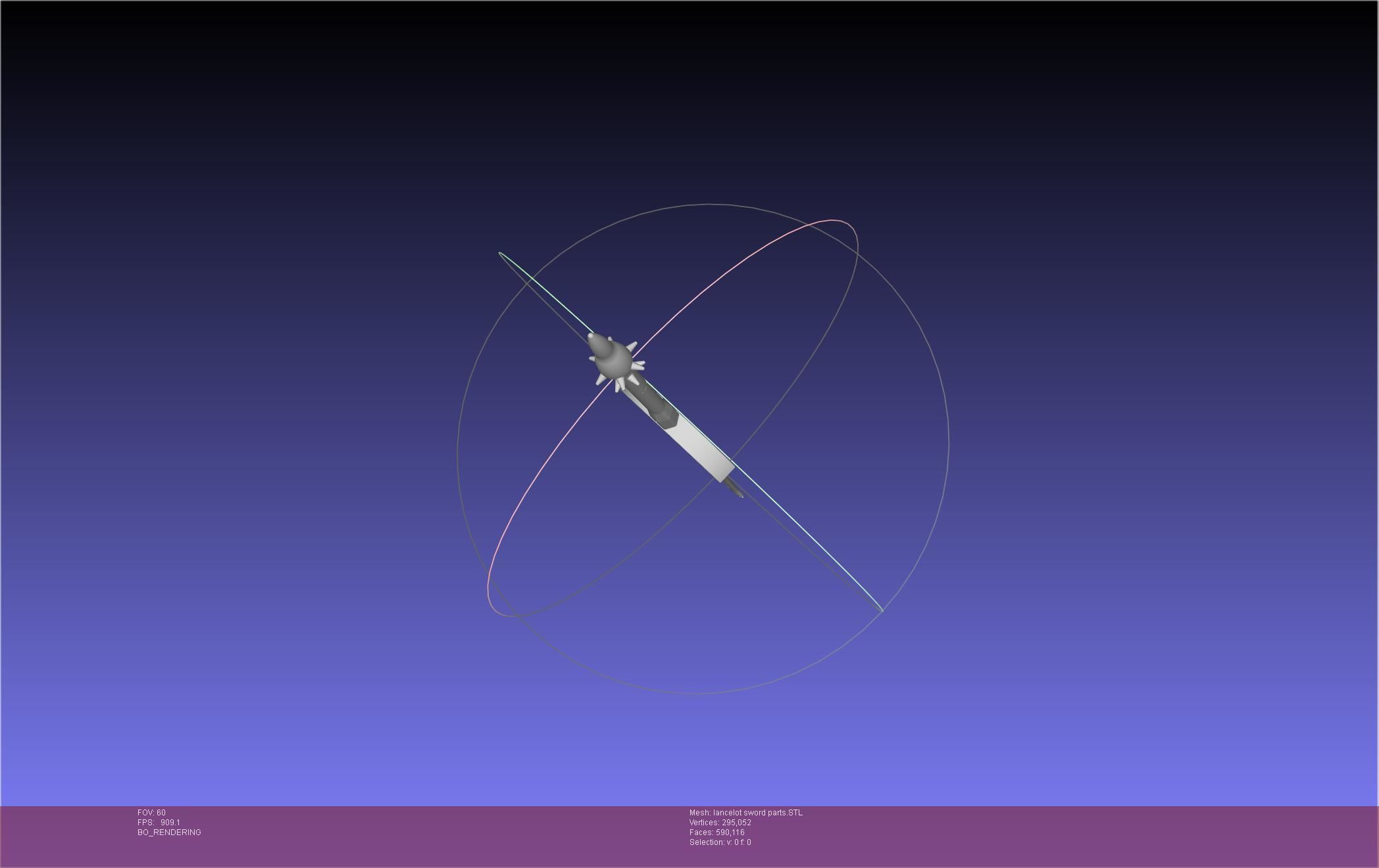 Fate Lancelot Berserker Sword Printable Assembly 3D print model_22