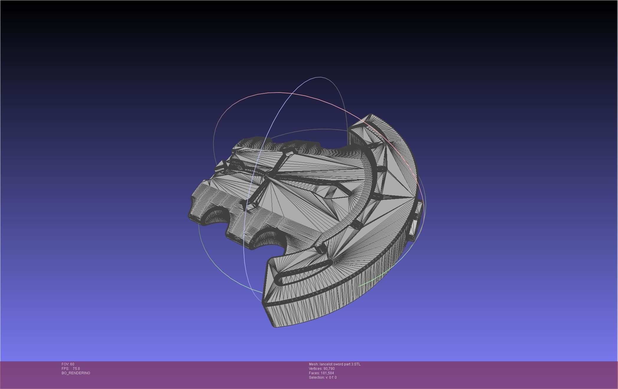 Fate Lancelot Berserker Sword Printable Assembly 3D print model_65