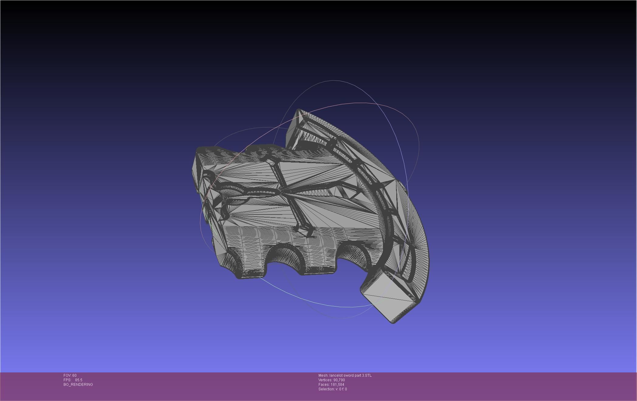 Fate Lancelot Berserker Sword Printable Assembly 3D print model_67