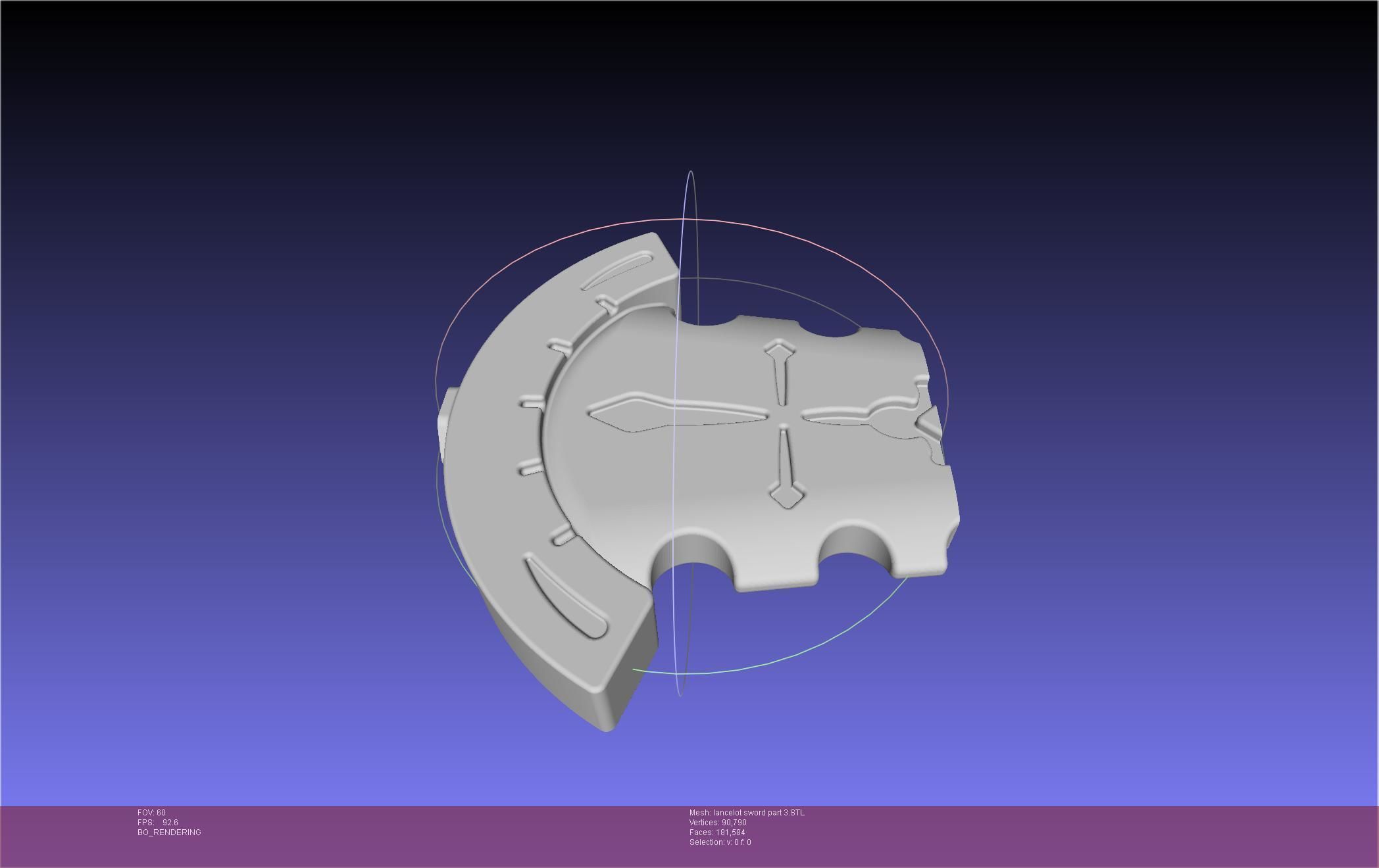 Fate Lancelot Berserker Sword Printable Assembly 3D print model_60