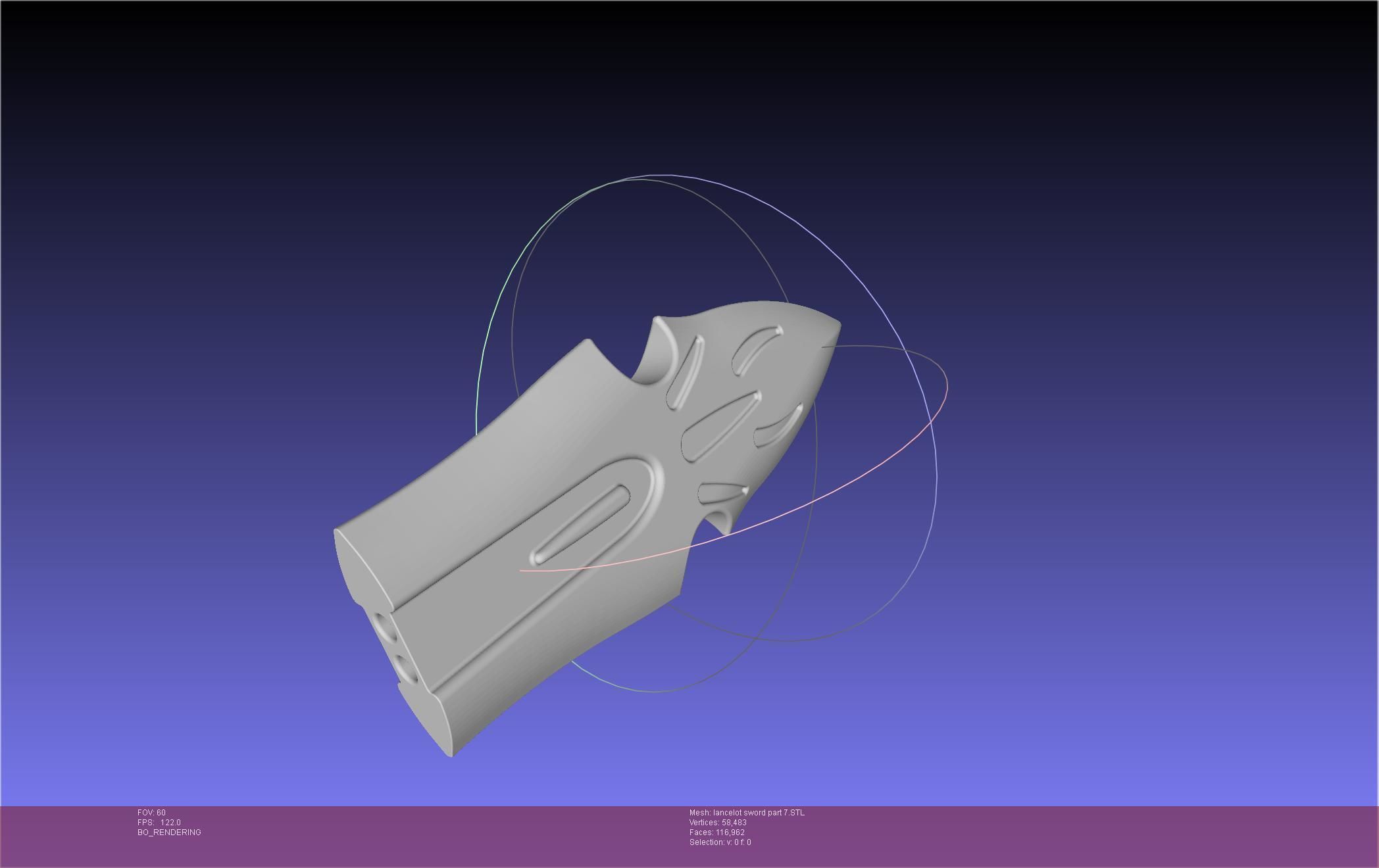 Fate Lancelot Berserker Sword Printable Assembly 3D print model_93