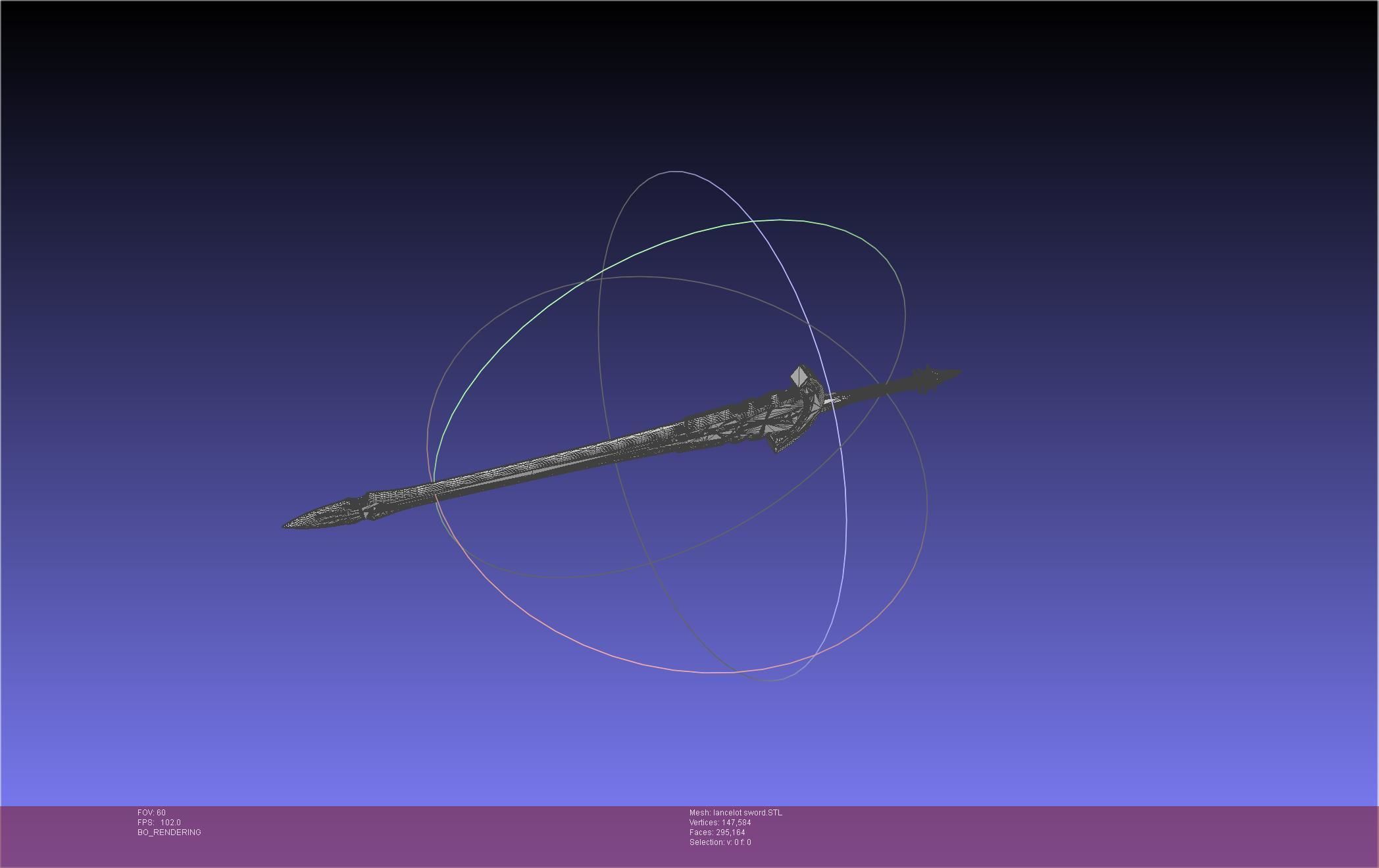 Fate Lancelot Berserker Sword Printable Assembly 3D print model_40