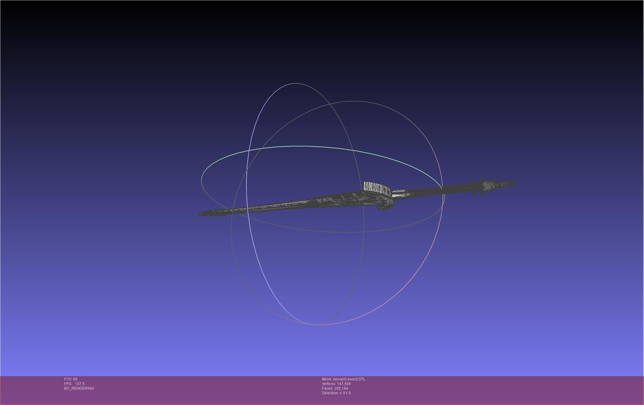 Fate Lancelot Berserker Sword Printable Assembly 3D print model_43