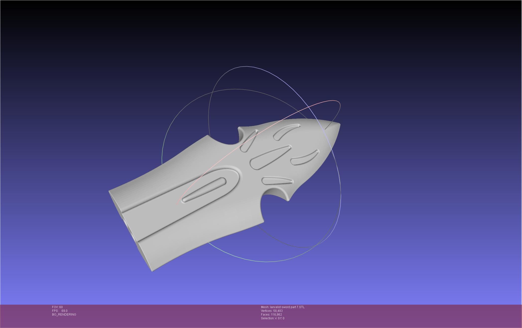 Fate Lancelot Berserker Sword Printable Assembly 3D print model_88