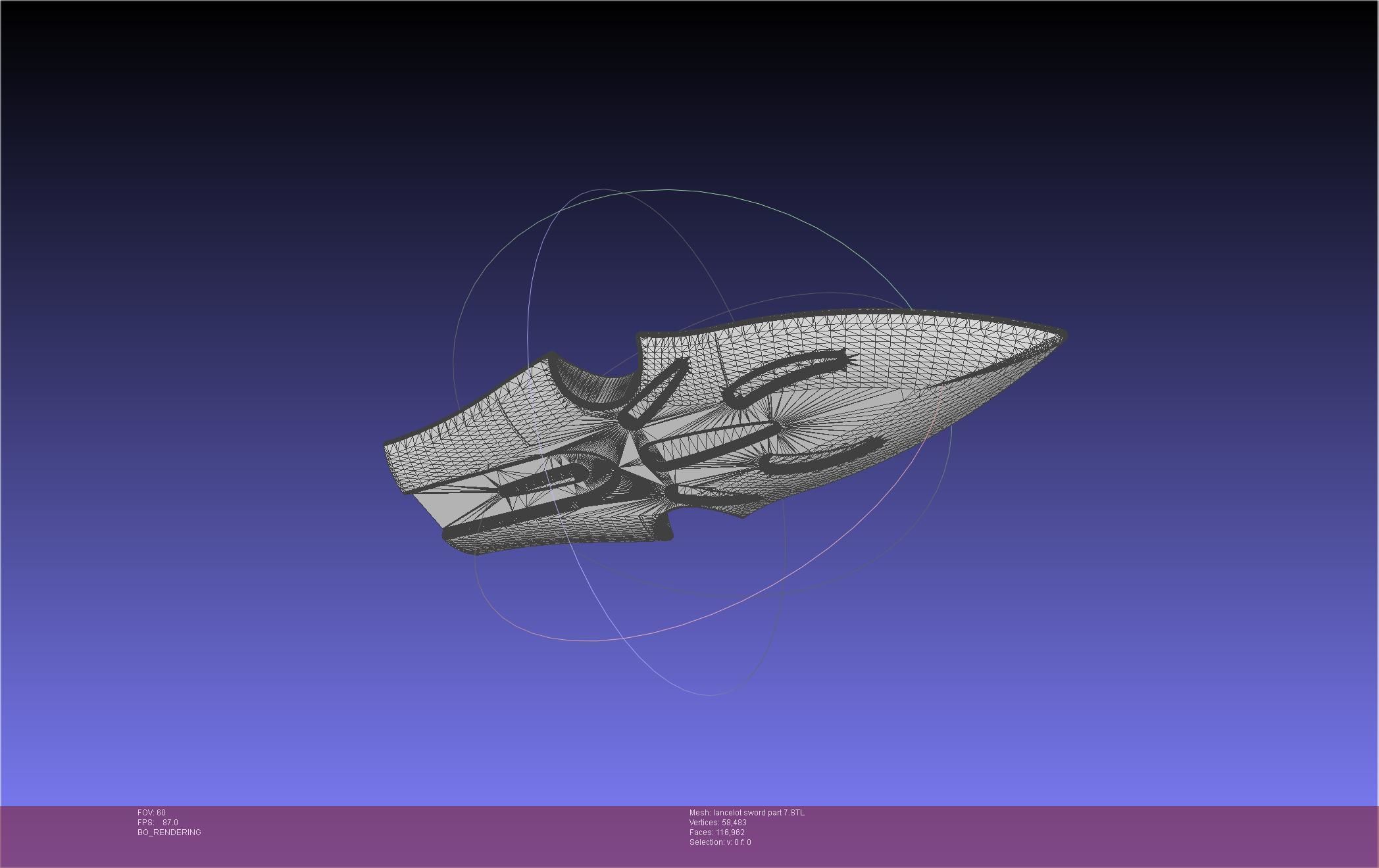 Fate Lancelot Berserker Sword Printable Assembly 3D print model_94