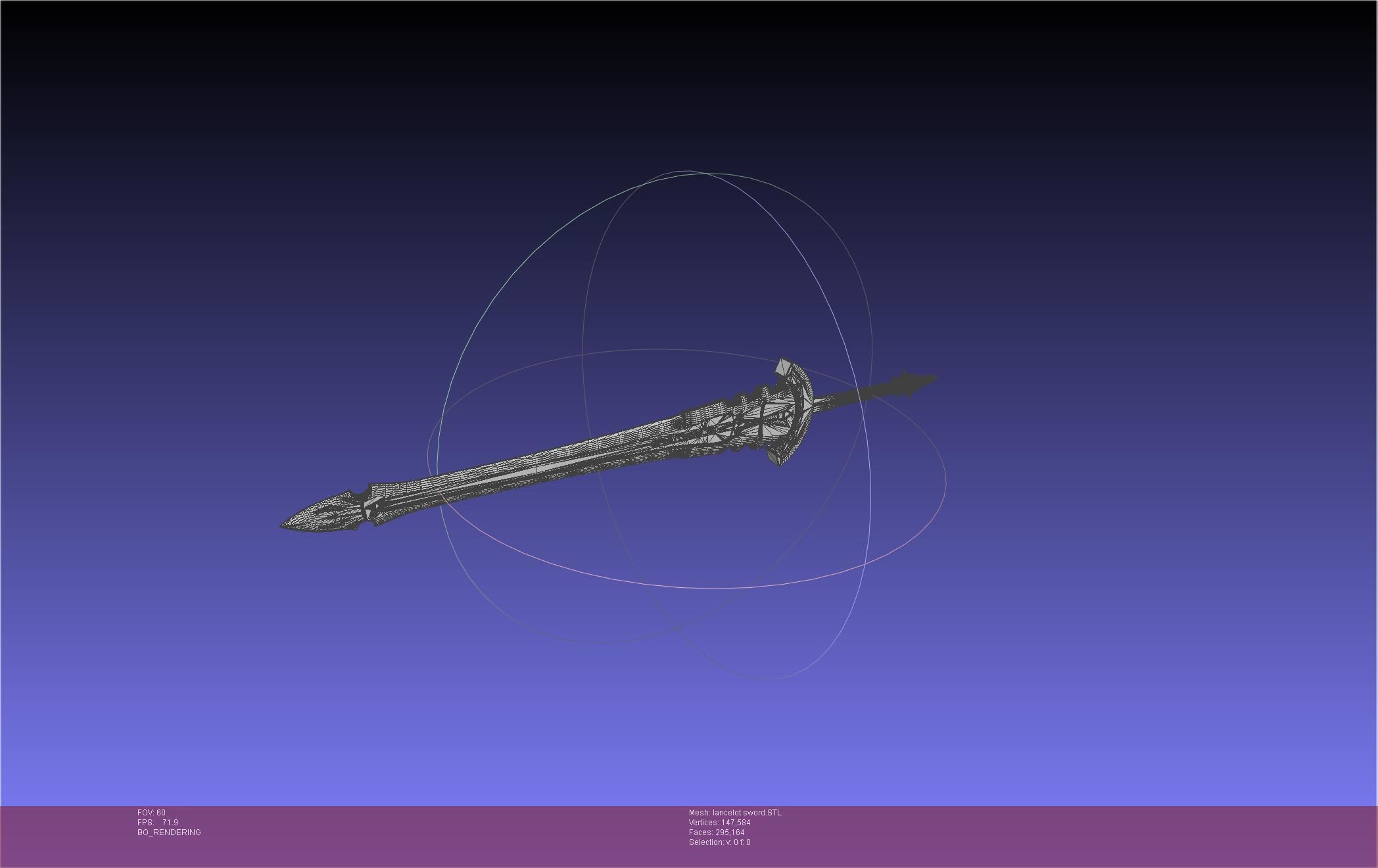 Fate Lancelot Berserker Sword Printable Assembly 3D print model_39
