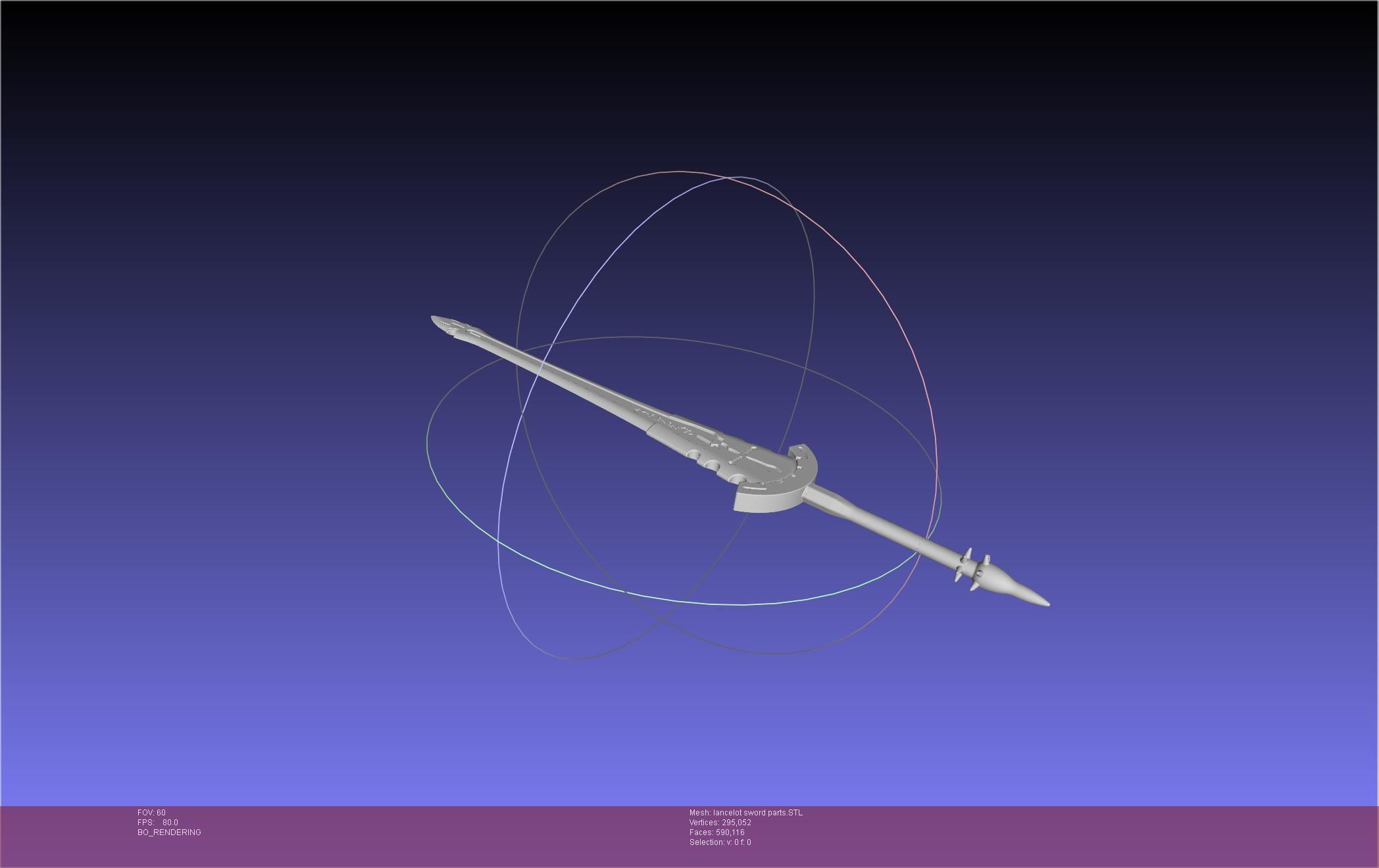Fate Lancelot Berserker Sword Printable Assembly 3D print model_4
