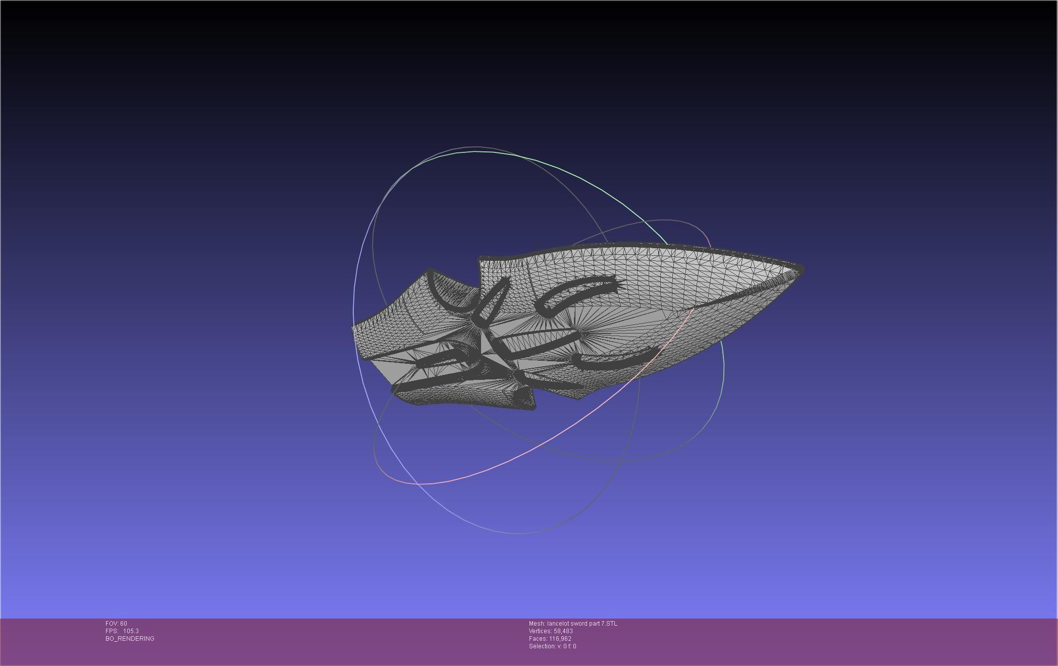 Fate Lancelot Berserker Sword Printable Assembly 3D print model_95