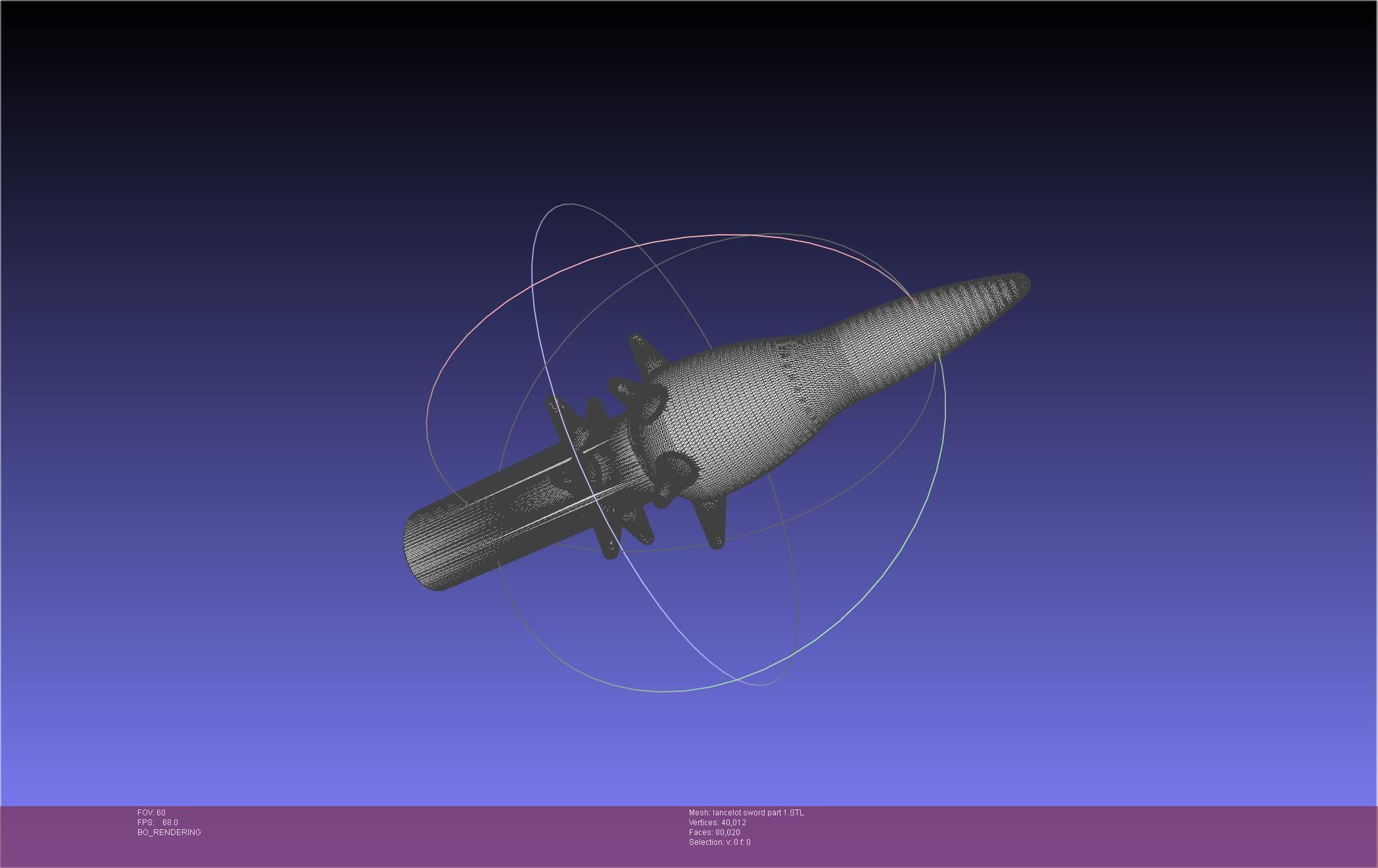 Fate Lancelot Berserker Sword Printable Assembly 3D print model_49