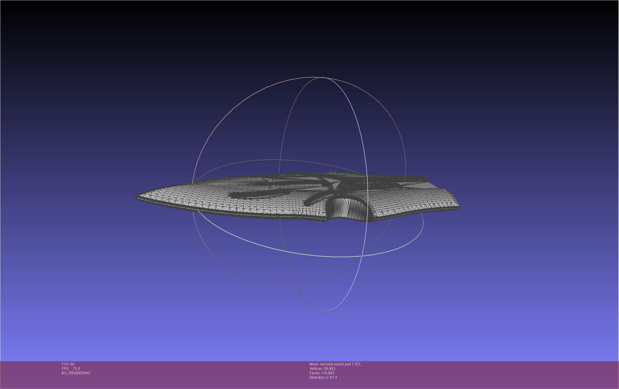 Fate Lancelot Berserker Sword Printable Assembly 3D print model_102