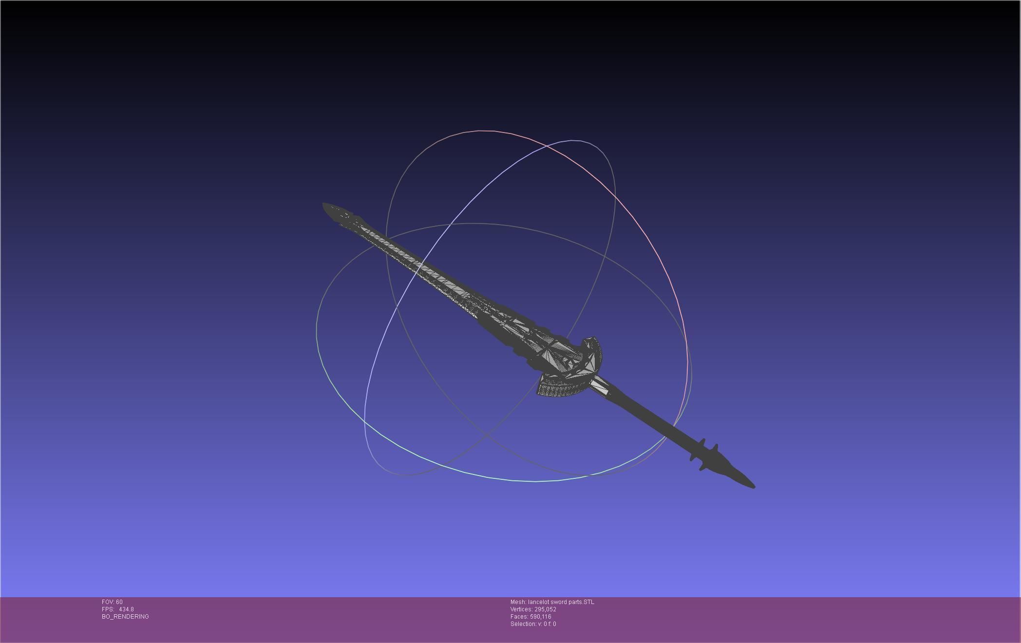 Fate Lancelot Berserker Sword Printable Assembly 3D print model_28