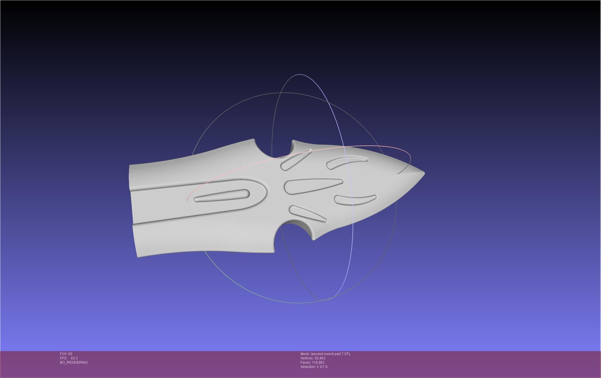 Fate Lancelot Berserker Sword Printable Assembly 3D print model_91