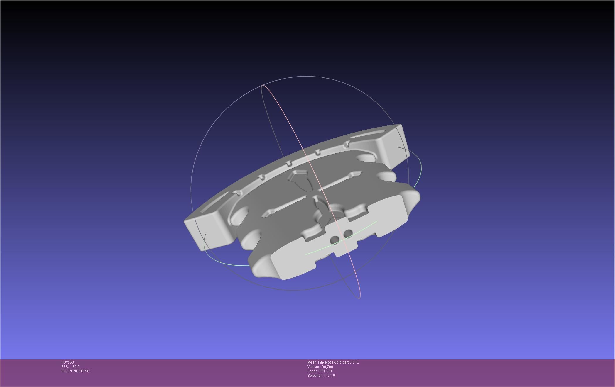 Fate Lancelot Berserker Sword Printable Assembly 3D print model_61