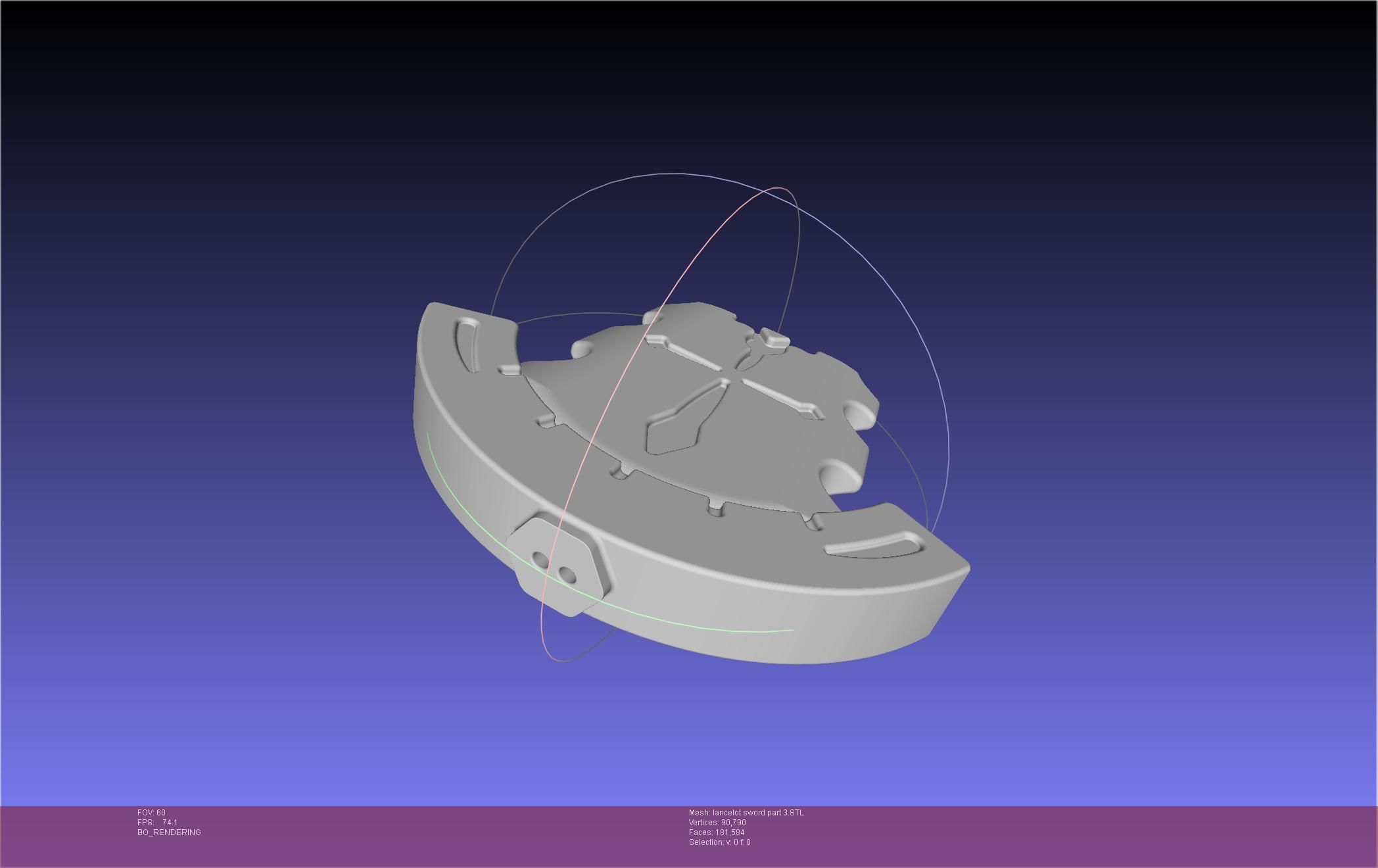 Fate Lancelot Berserker Sword Printable Assembly 3D print model_59