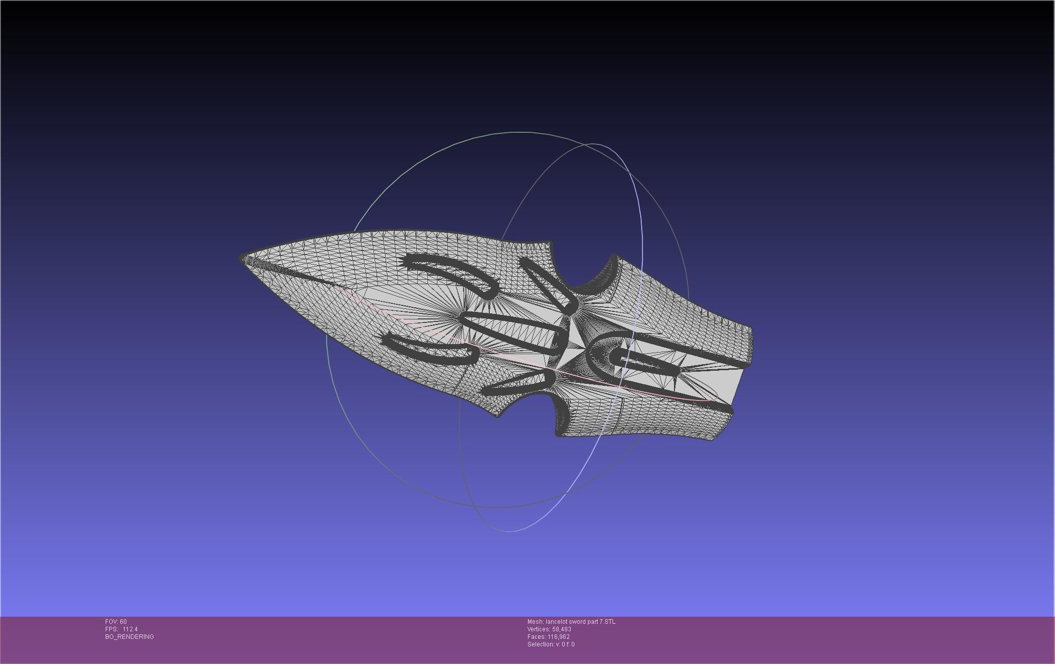 Fate Lancelot Berserker Sword Printable Assembly 3D print model_101