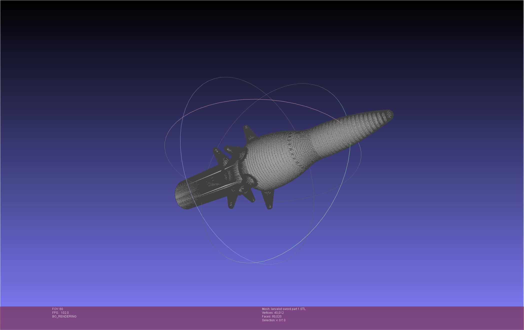 Fate Lancelot Berserker Sword Printable Assembly 3D print model_50