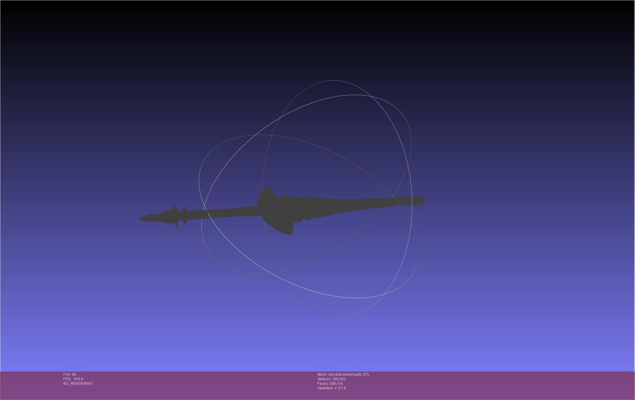 Fate Lancelot Berserker Sword Printable Assembly 3D print model_30